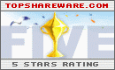 5 Stars Rating on TopShareware.com